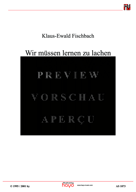 gallery: Wir müssen lernen zu lachen, , (Gemischter Chor und Klavier ad lib.)