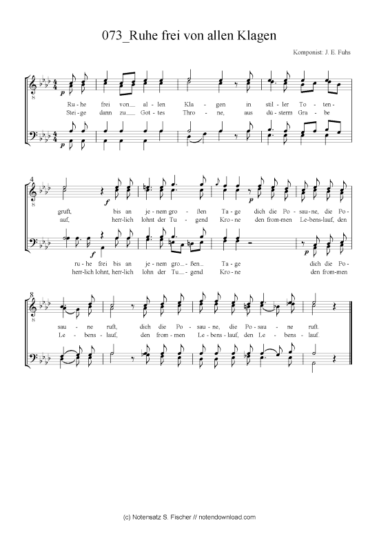 Product picture to: Ruhe frei von allen Klagen J. E. Fuhs