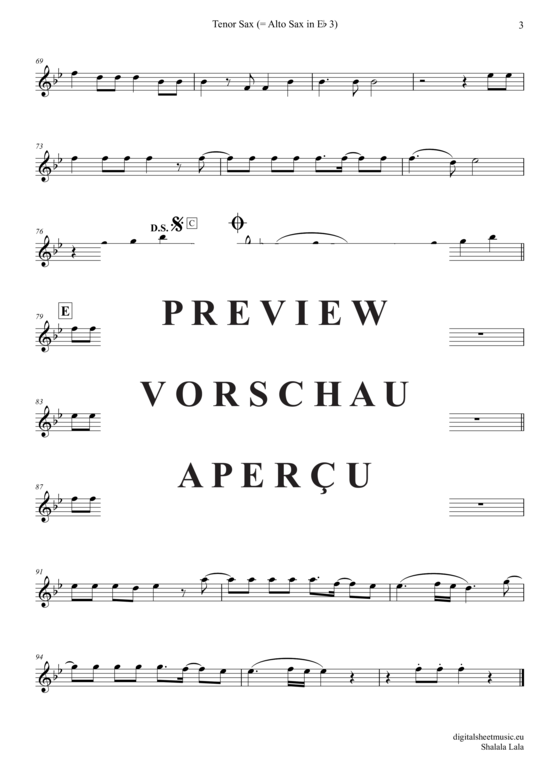 Product gallery: Page 19 of 21 Shalala Lala (Saxophon Trio AAA(T) , Vengaboys,  + piano)