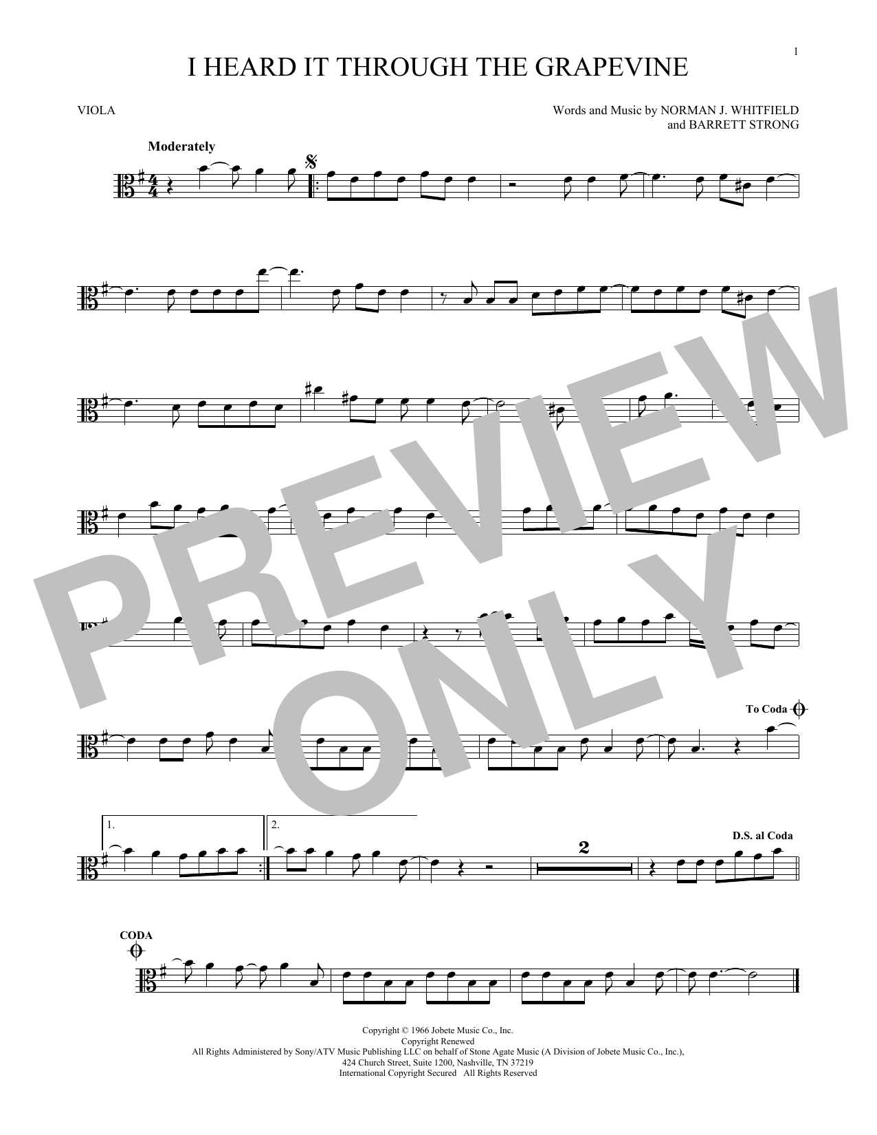 Product gallery: Page 1 of 1 I Heard It Through The Grapevine, Norman Whitfield & Barrett Strong