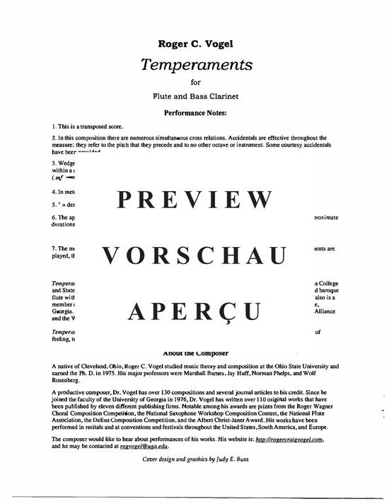 Product gallery: Page 20 of 21 Temperaments , , (flute and bass clarinet)