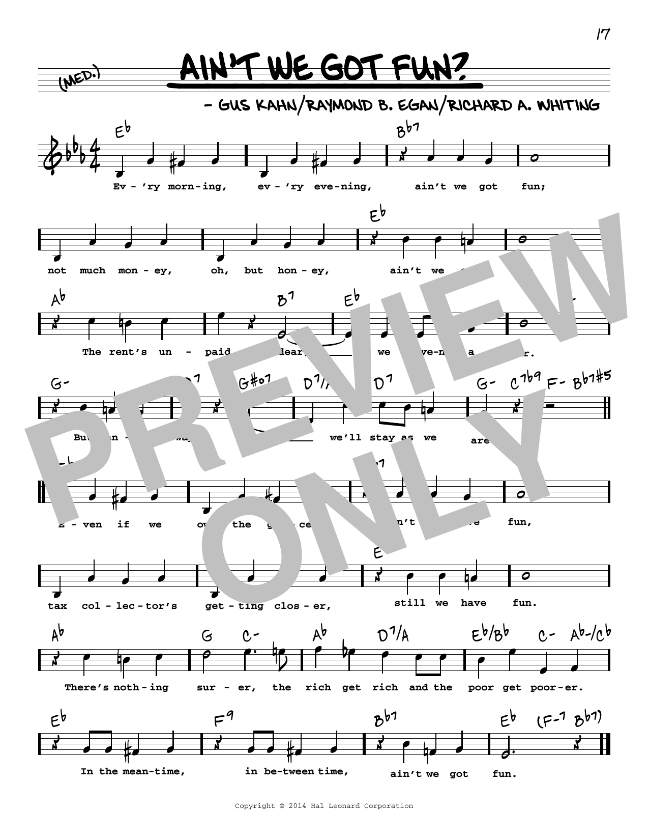Produktbild zu: Ain't We Got Fun? (High Voice)