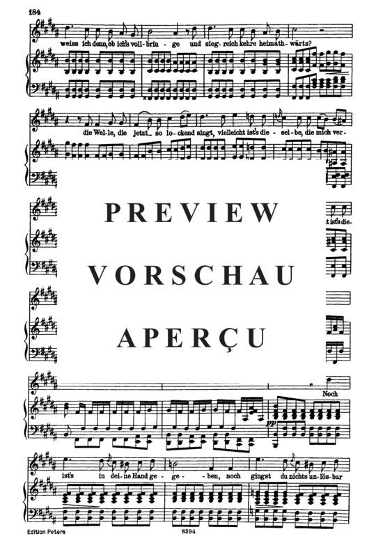 Product gallery: Page 5 of 13 Schiffers Scheidelied D.910, , High Voice and Piano