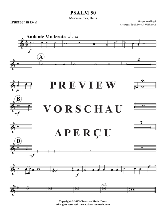Produktgalerie: Seite 5 von 8 Psalm 60 , , (Blechbläserquintett)
