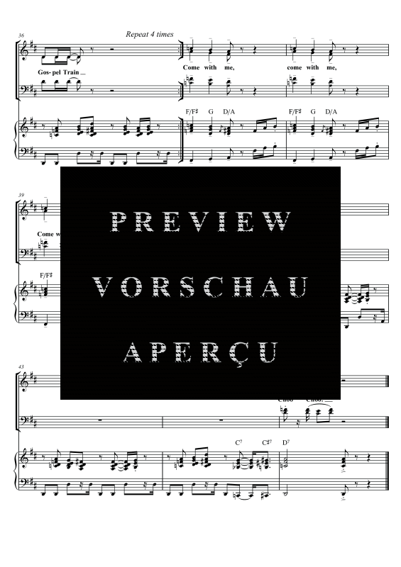 gallery: Gospel Train, , Gemischter Chor SAM/Solo opt. und Klavier