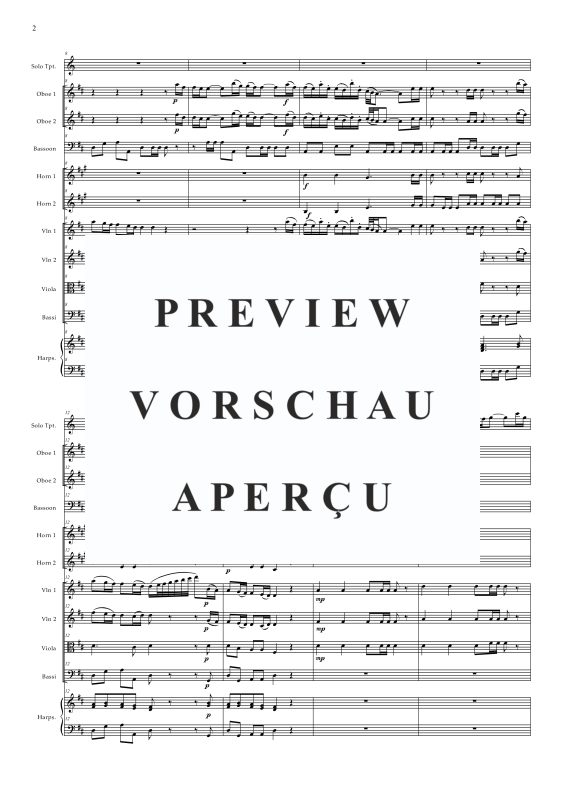 Produktgalerie: Seite 5 von 11 Trumpet Concerto in D, , Concert Band und Solo Trompete in D