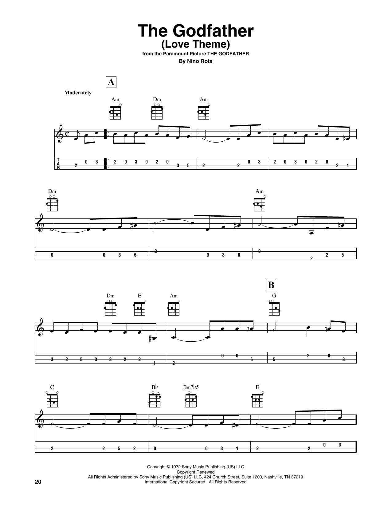 Produktbild zu: The Godfather (Love Theme)
