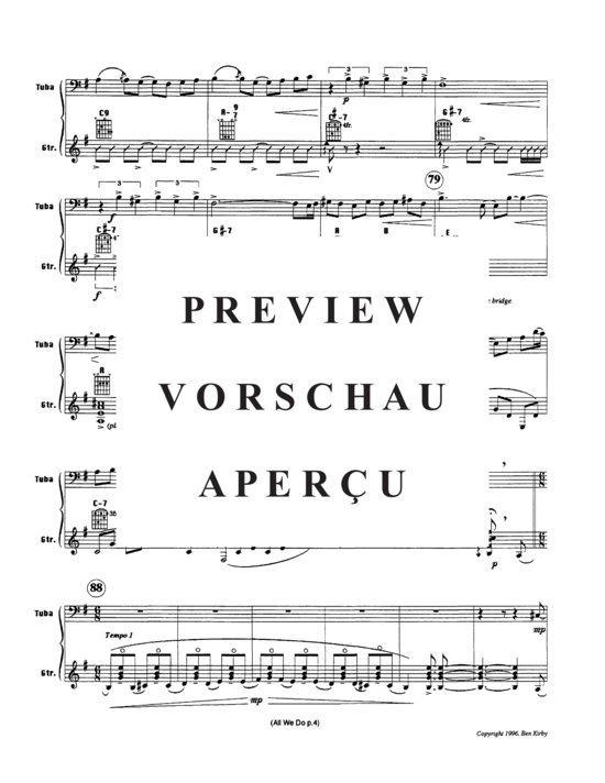 Produktgalerie: Seite 9 von 21 All We Do , , (Duett für Gitarre + Tuba)