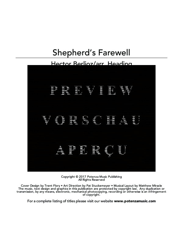 Produktgalerie: Seite 3 von 11 Shepherd´s Farewell, , (Blechbläser Quartett 3x Posaune + Tuba)