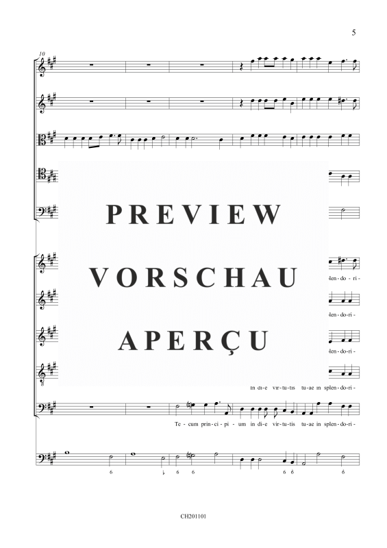 gallery: 2 Psalmen (Psalm 109: Dixit Dominus / Psalm 110: Confitebor tibi), , (Gemischtes Ensemble 5 Vokalstimmen, 2 Violinen, 2 Violen, Violone und BC)