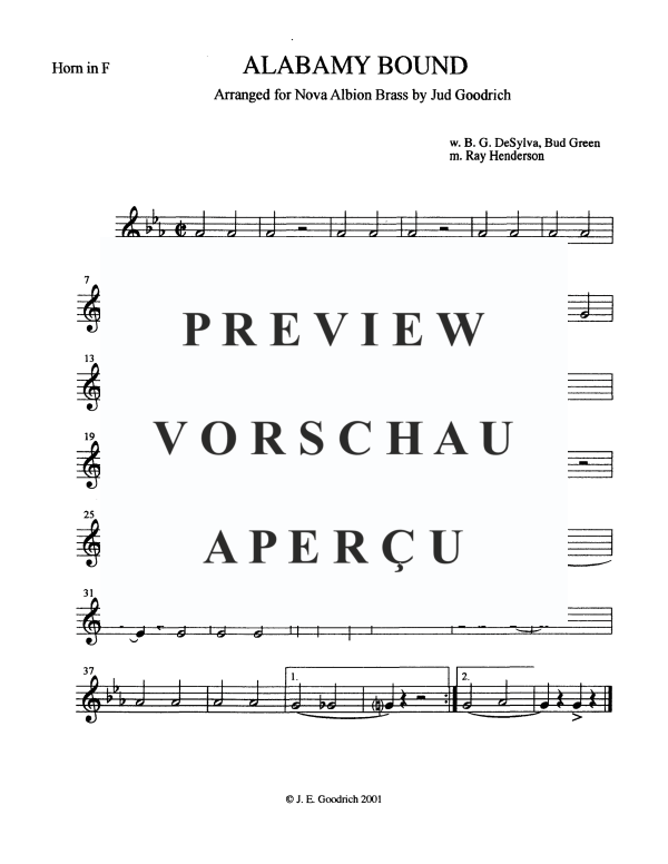 Produktgalerie: Seite 7 von 10 Alabamy Bound, , Blechbläser Quintett