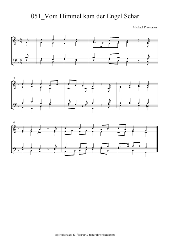 Produktbild zu: Vom Himmel kam der Engel Schar Michael Praetorius