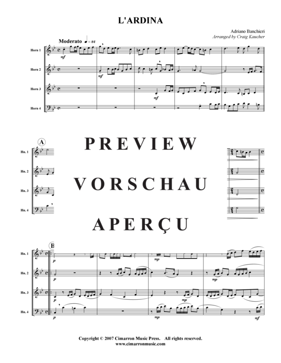 Produktgalerie: Seite 2 von 7 L'Ardina , , (Hornquartett)