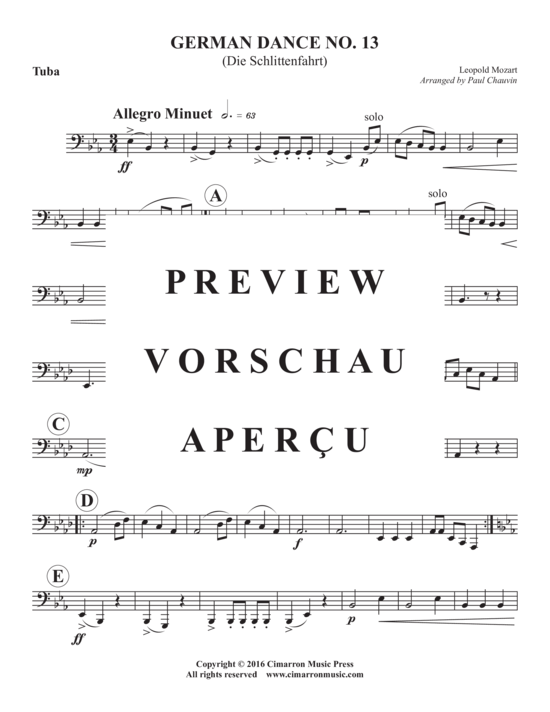 Produktgalerie: Seite 16 von 17 Deutscher Tanz Nr. 13 , , (Blechbläserquintett)