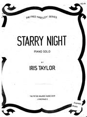 cover: Starry Night, Iris Taylor, Klavier