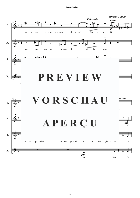 Produktgalerie: Seite 4 von 11 O rex gloriae - Motette, , Gemischter Chor a capella