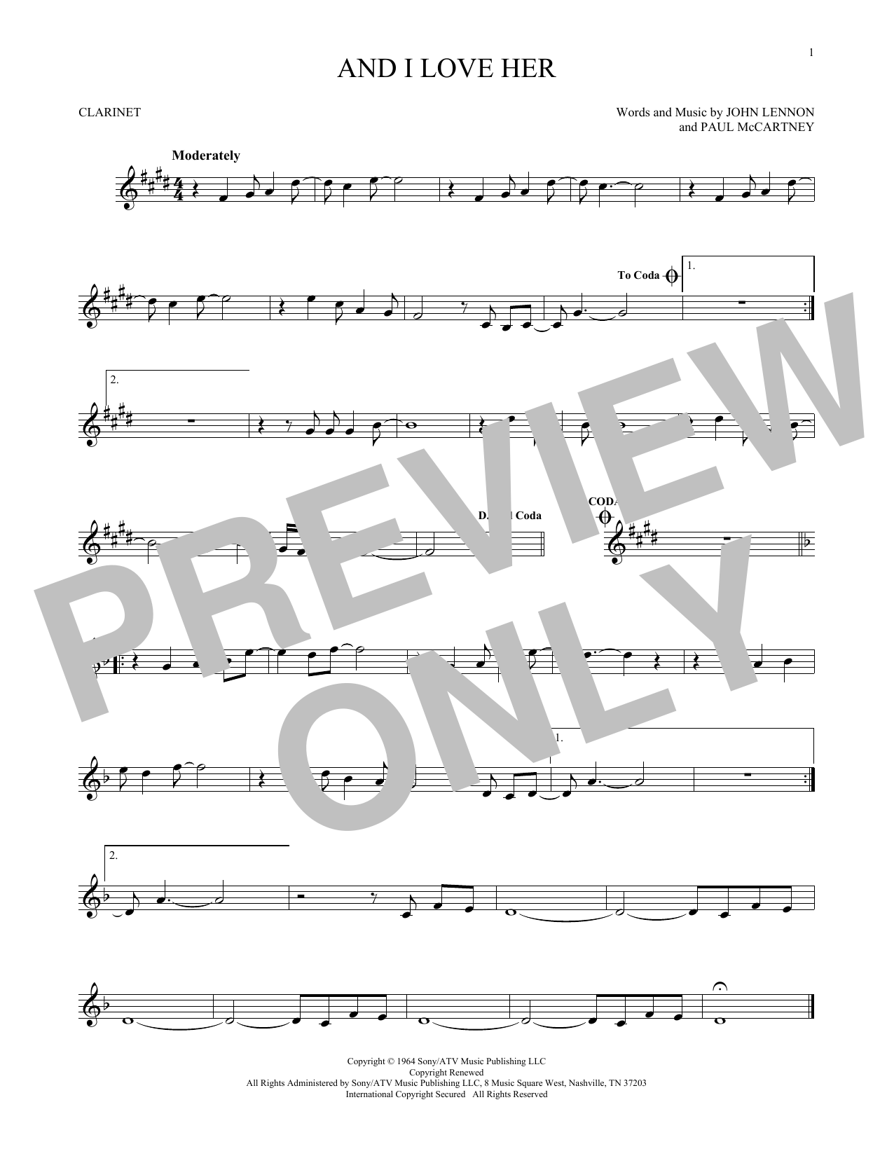 Product gallery: Page 1 of 1 And I Love Her, The Beatles
