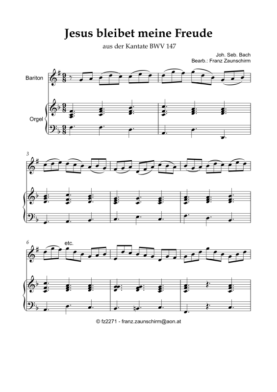 Produktbild zu: Jesus bleibet meine FreudeJoh. Seb. Bach
