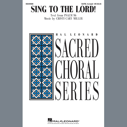 cover: Sing To The Lord!, Cristi Cary Miller