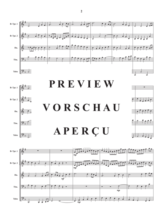 Produktgalerie: Seite 4 von 10 Water is Wide, The , , (Blechbläser Quintett)