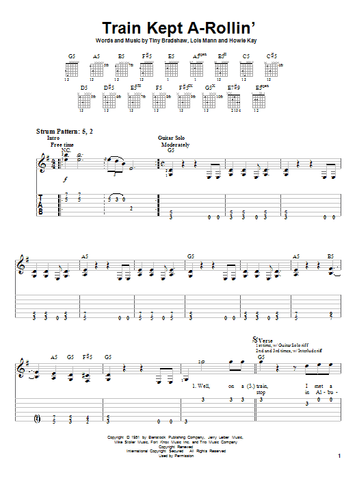 Product gallery: Page 1 of 1 Train Kept A-Rollin', Aerosmith