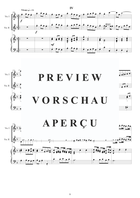 Produktgalerie: Seite 10 von 11 Trio Sonata No.2 in F-Dur Op.1, , 2 Viokinen und Cembalo