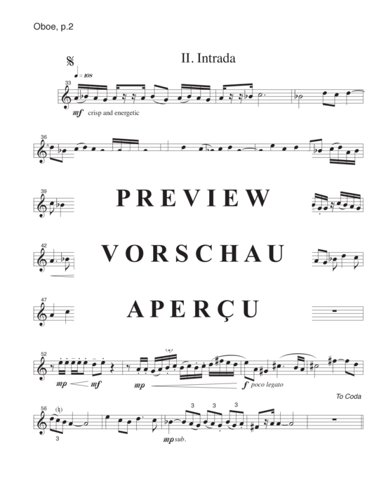 Produktgalerie: Seite 18 von 21 Prelude and Intrada , , (Flöte, Oboe, Klarinette und Fagott)