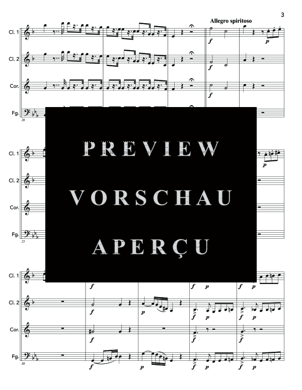 Product gallery: Page 7 of 11 Quartetto, , (woodwind quartet 2x clarinet, horn and bassoon)