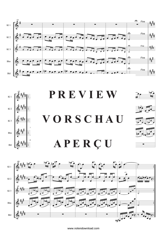 gallery: Der Engel vom westlichen Fenster , , (Klarinettenquartett Partitur)
