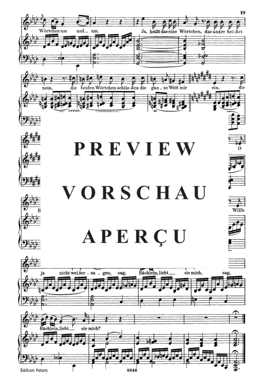 gallery: Der Neugierige, D.795-6 (Die Schöne Müllerin) , ,  (Gesang mittel + Klavier)