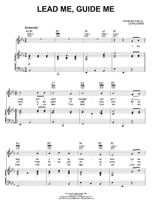 Produktgalerie: Seite 1 von 1 Lead Me, Guide Me, Elvis Presley, Gesang, Gitarre, Klavier