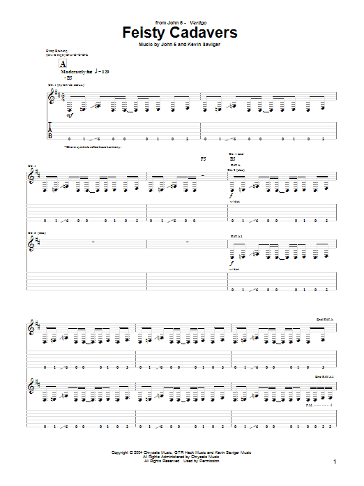 Produktgalerie: Seite 1 von 1 Feisty Cadavers, John 5, Gitarre