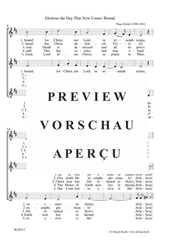 gallery: Glorious the Day That Now Comes ´Round , , (Frauenchor SSA)