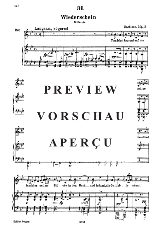 Product gallery: Page 2 of 4 Wiederschein D.639, , High Voice and Piano