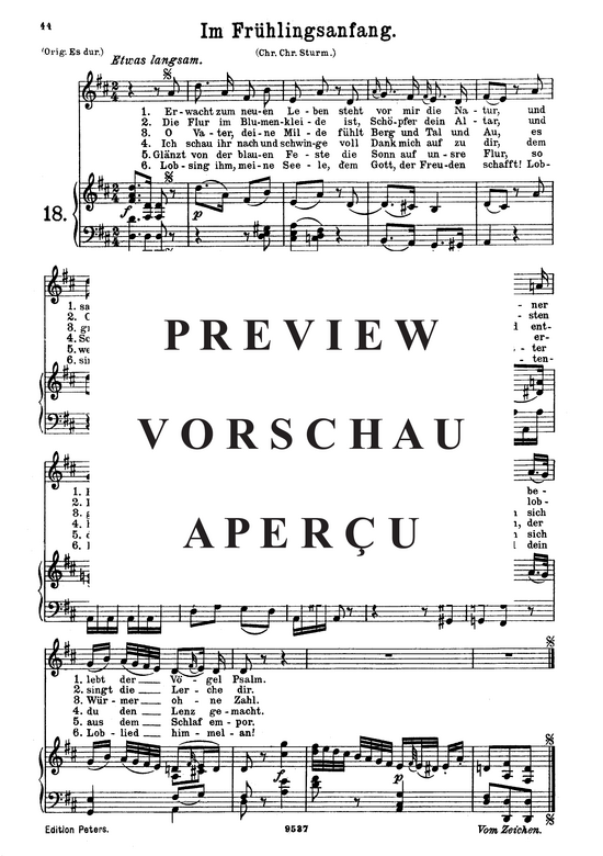 Product picture to: Im Frühlingsanfang K.497Wolfgang Amadeus Mozart