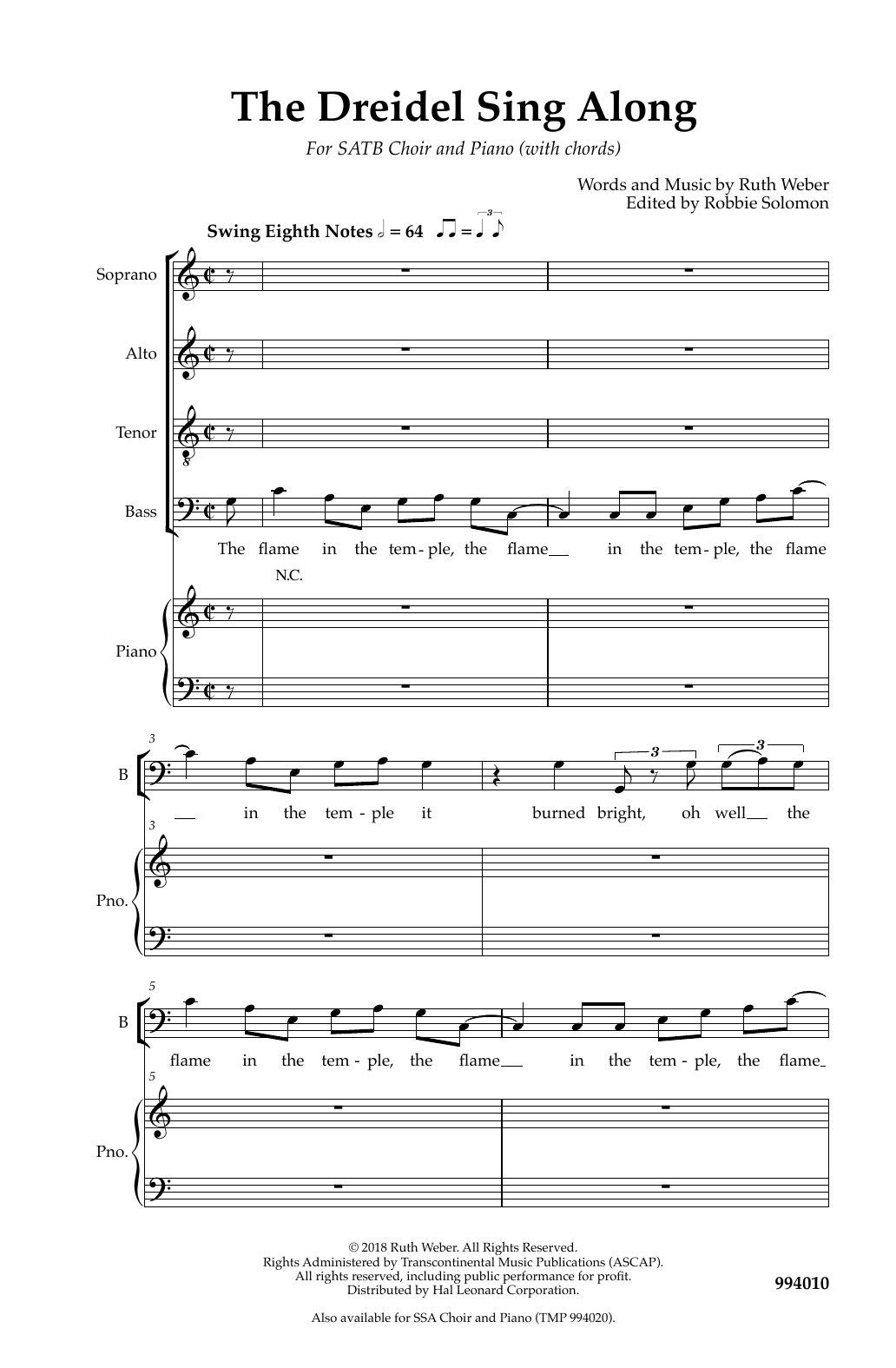 Produktbild zu: Dreidel Sing Along