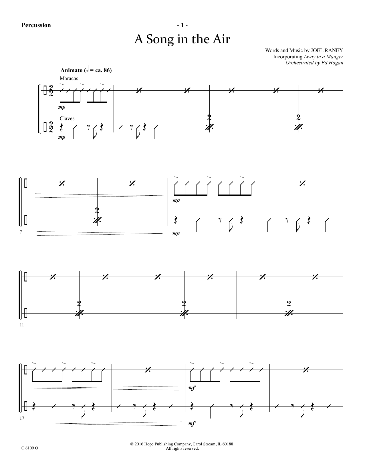 Produktgalerie: Seite 1 von 1 A Song In The Air - Percussion, Ed Hogan, Chor