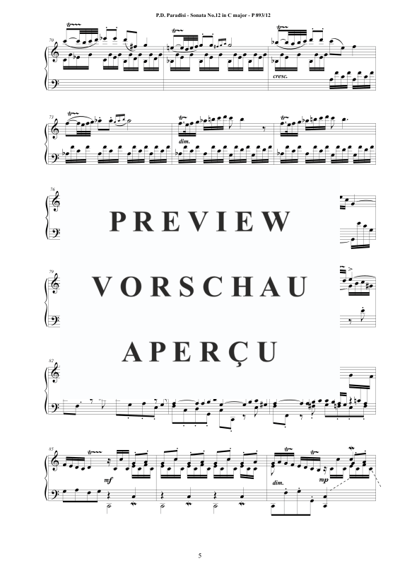 Produktgalerie: Seite 6 von 9 Sonate Nr. 12 in C-Dur, , Klavier Solo
