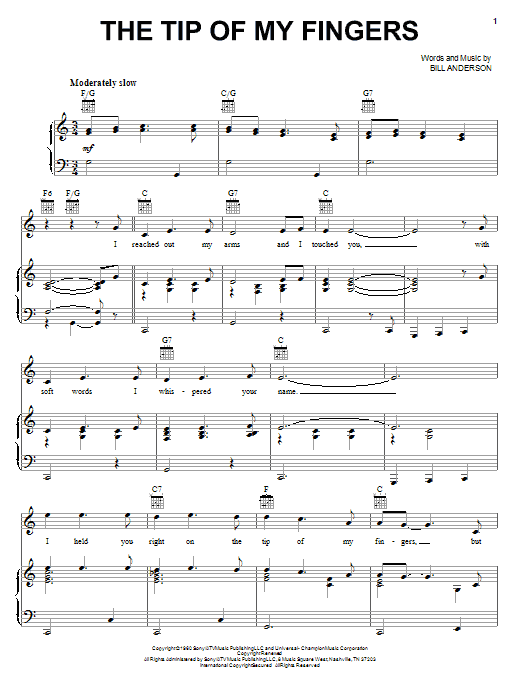 Produktbild zu: The Tip Of My Fingers