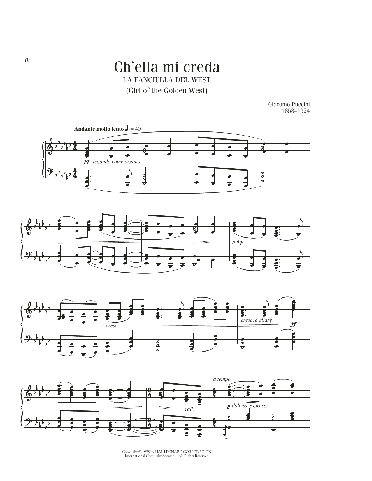 Produktbild zu: Ch'Ella Mi Creda (Let Her Believe)