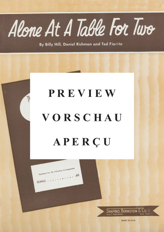 Produktgalerie: Seite 2 von 8 Alone At A Table For Two , Lombardo, Guy, Klavier und Gesang