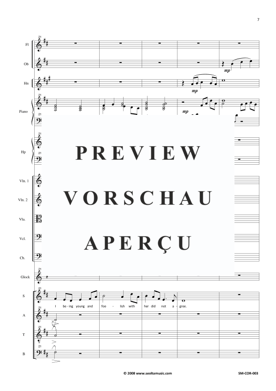 Produktgalerie: Seite 10 von 11 Four Irish songs, , Gemischter Chor und kleinem Orchester