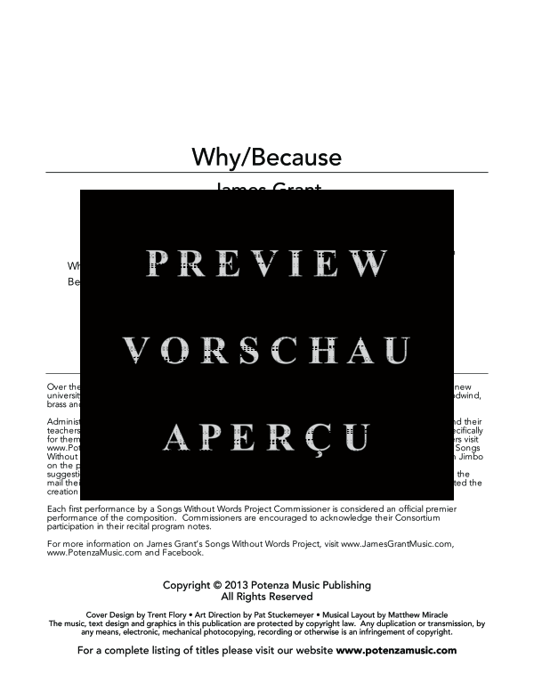 Produktgalerie: Seite 3 von 11 Why/Because, , (Horn in F und Klavier)