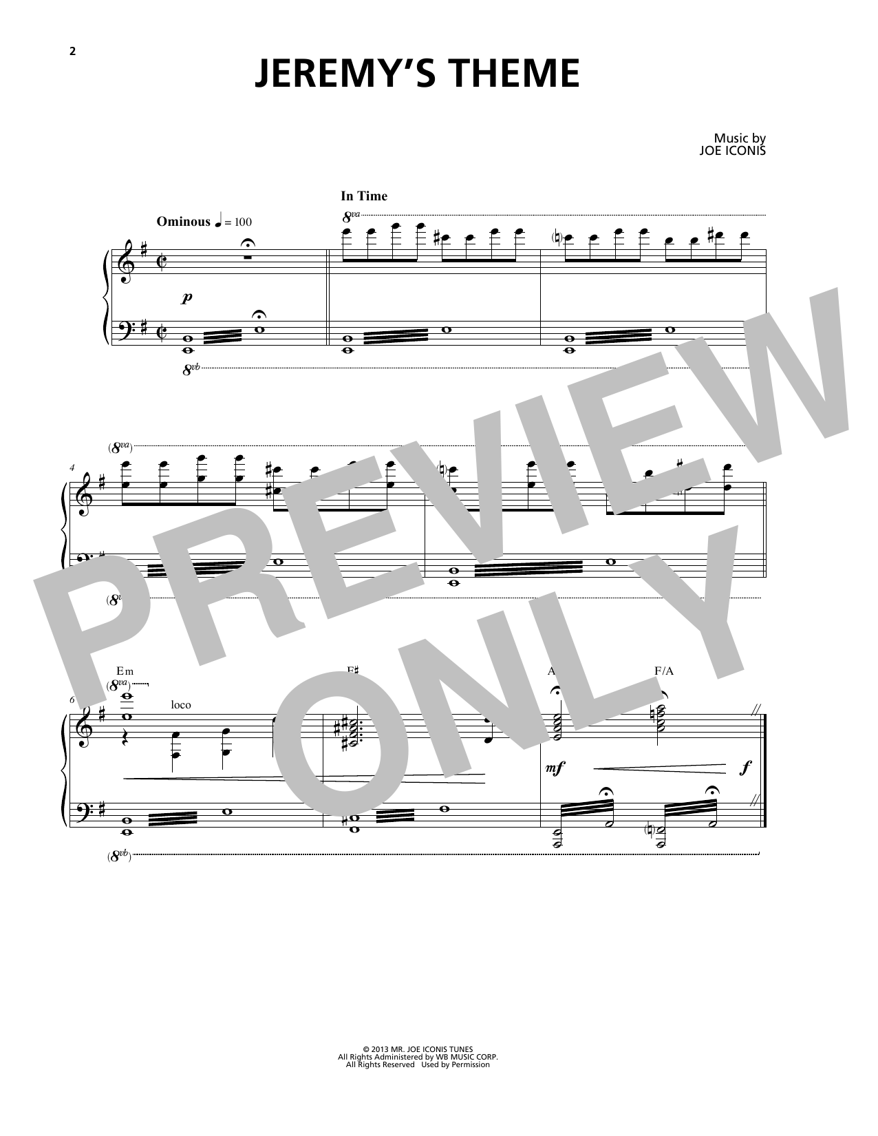 Product picture to: Jeremy's Theme (from Be More Chill)