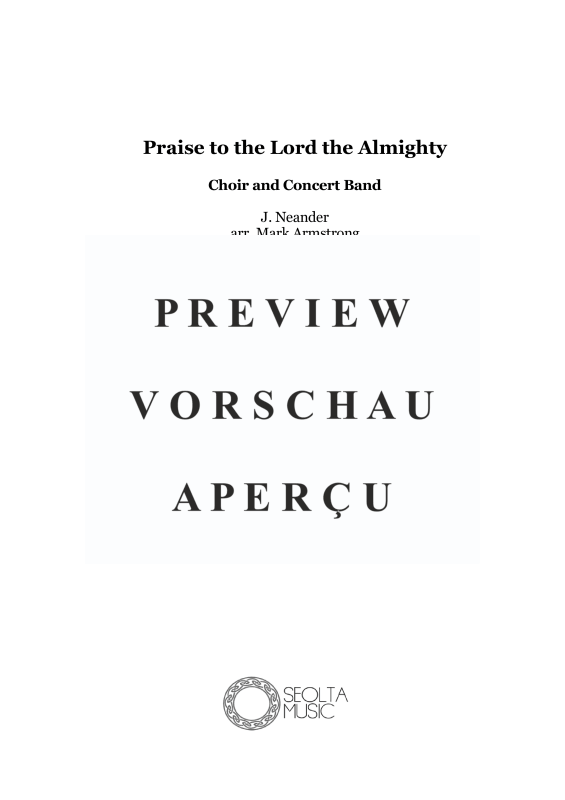 Produktgalerie: Seite 4 von 11 Lob Gott, den Herrn, ihr habet Grund, , Gemischter Chor und Concert Band