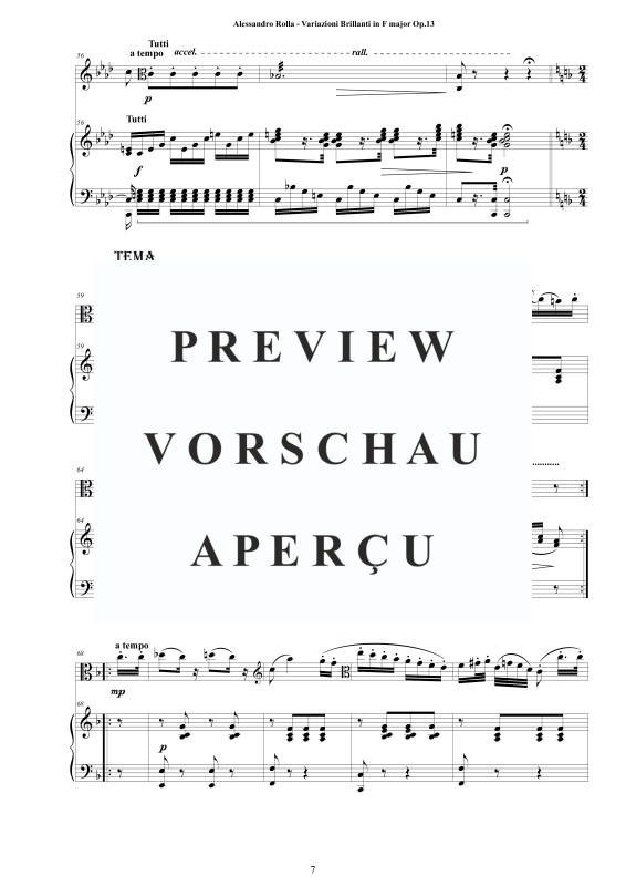 Product gallery: Page 8 of 11 Variazioni Brillanti in F-Dur Op.13, , Viola and Piano