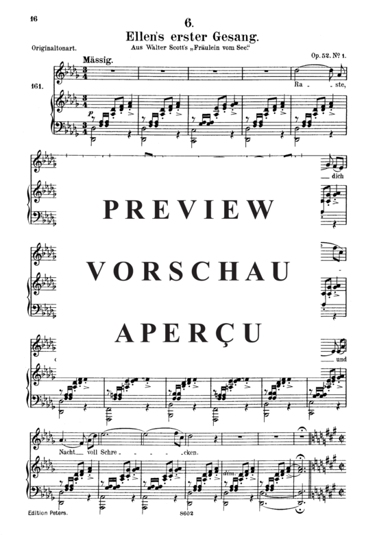 Product gallery: Page 2 of 7 Ellen's Gesang I, D.837, , Medium Voice and Piano