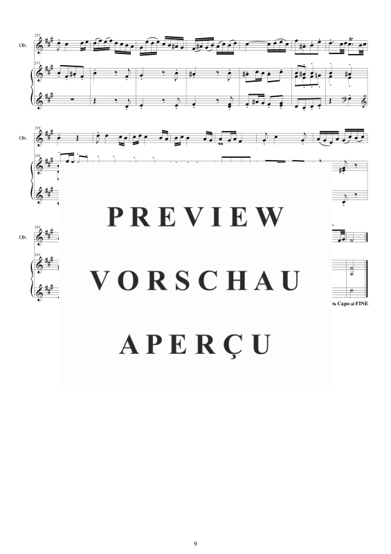 Produktgalerie: Seite 10 von 11 Konzert A-Dur, , Oboe und Klavier