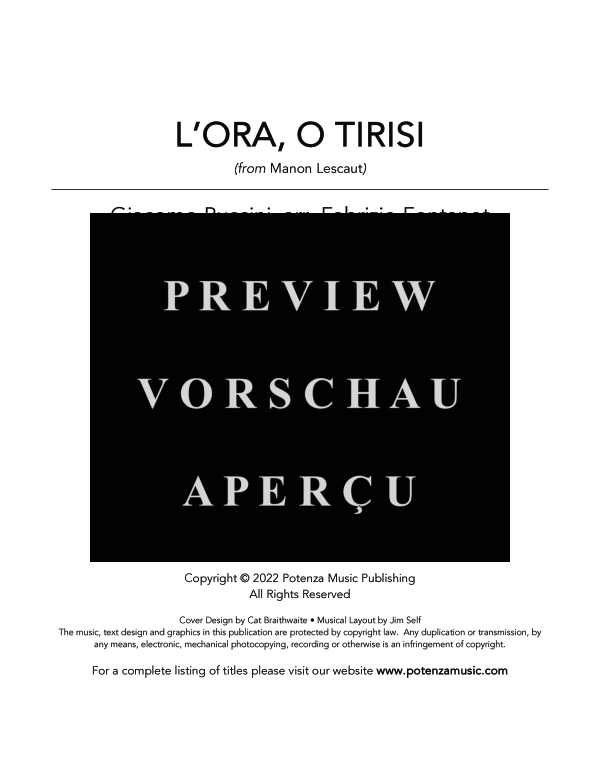 Produktgalerie: Seite 3 von 9 L´ora, O Tirsi, , (Horn in F und Klavier)