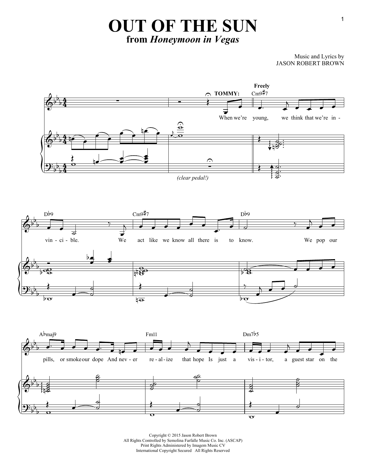 Produktbild zu: Out Of The Sun (from Honeymoon in Vegas)